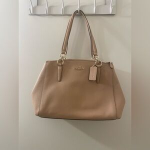 Coach Mini Christie Carryall Satchel Bag F57523 Beechwood Nude
